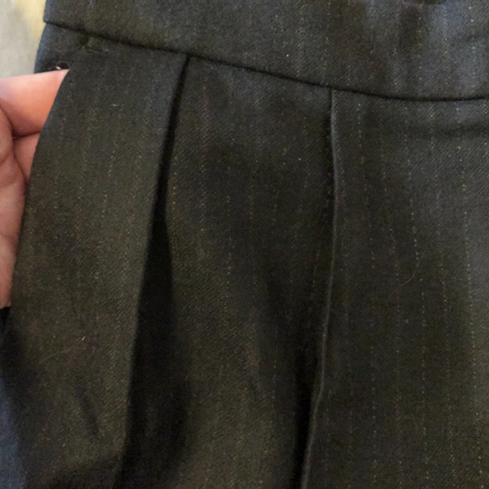 Dries van Noten Women's wool pants, charcoal/pinstripe, EU 40/Size US 8 - Picture 8 of 10